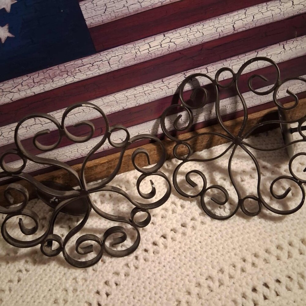 WALL CANDLE HOLDERS (SET OF 2) - Picture 4 of 5
